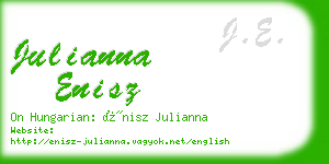 julianna enisz business card